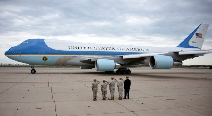 After his first ride on Air Force One Donald Trump did this-  VIDEO